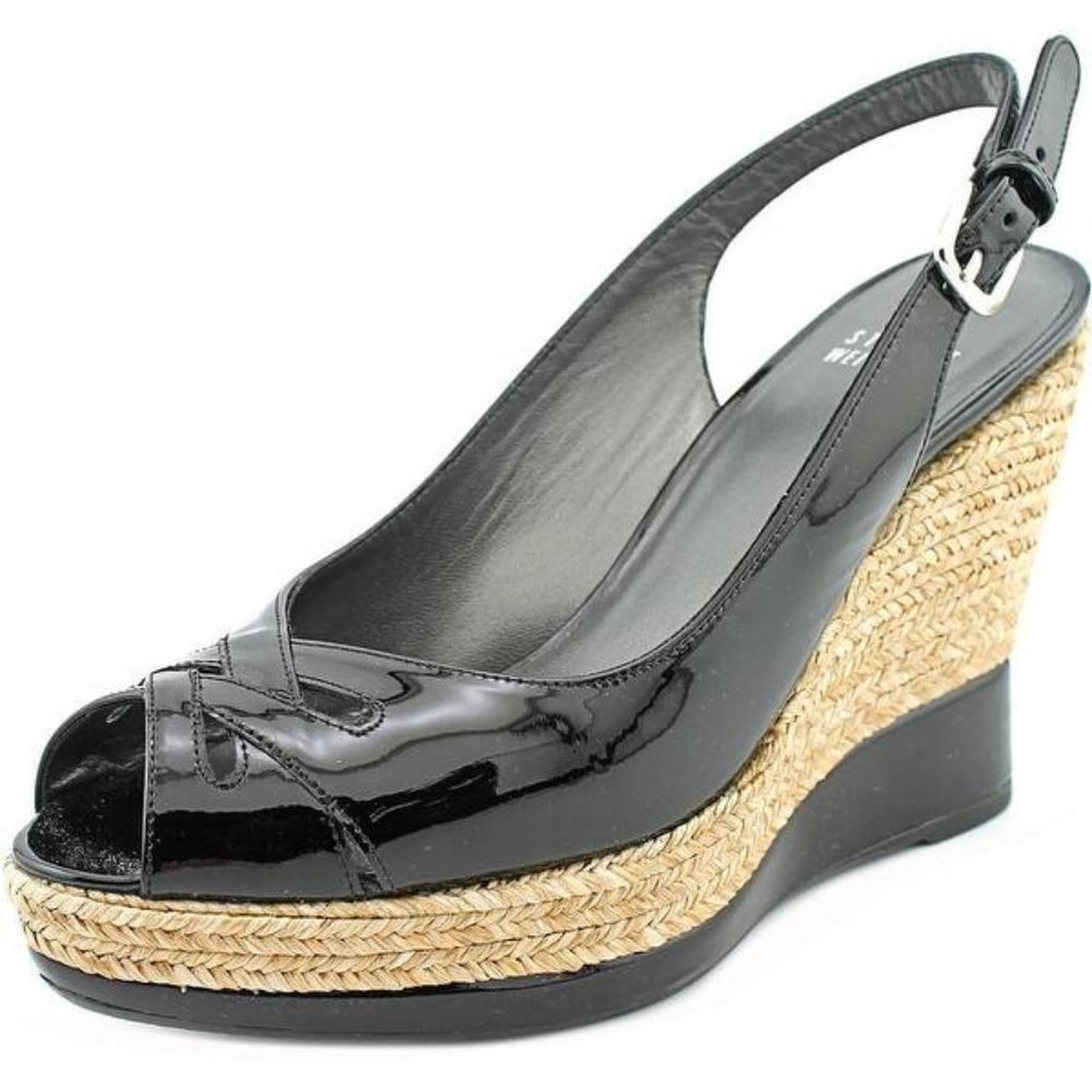 Stuart Weitzman Dolunch Espadrille Wedges 10